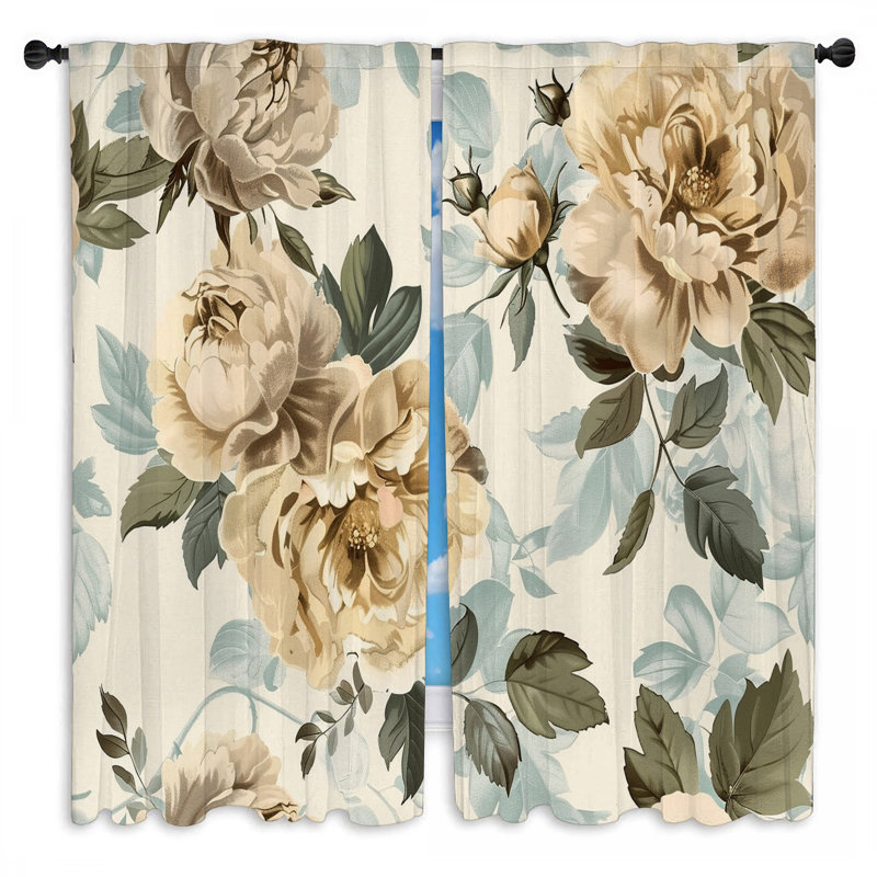 Paire de rideaux obscurcissant en polyester Kileyann, L 56 po x L 78 po