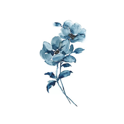Blue Botanique I 1 Piece Wrapped Canvas Wall Art