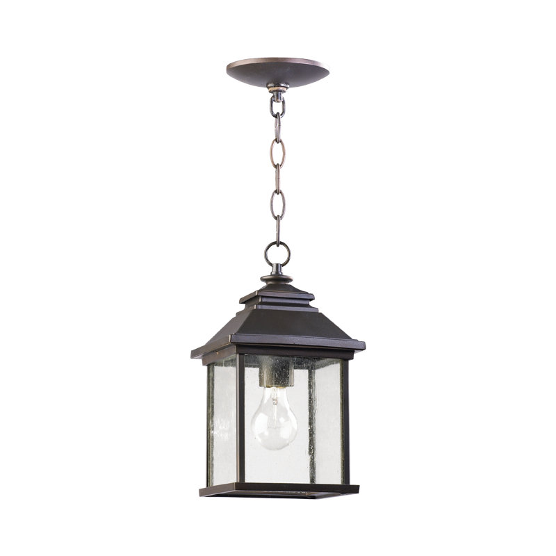 Outdoor Hanging Lantern, Oiled Bronze