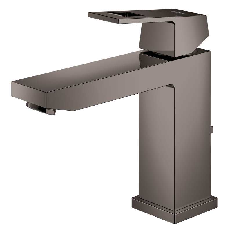 Eurocube® Vessel Sink Bathroom Faucet with Drain Assembly, Hard Graphite