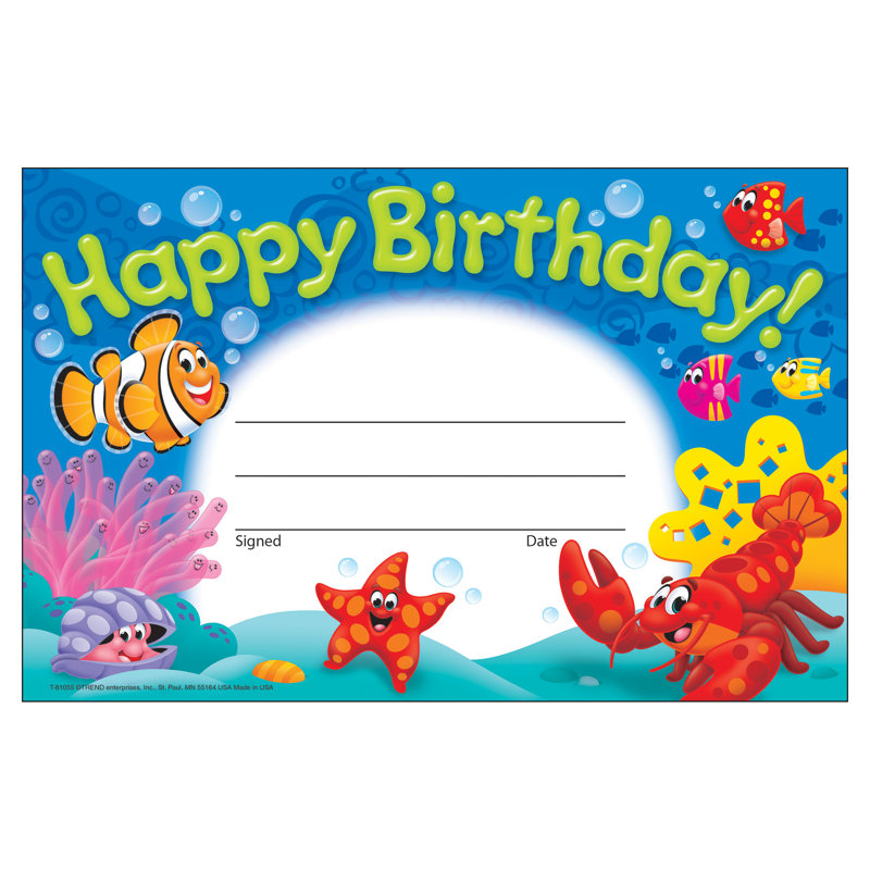 Joyeux anniversaire! Sea Buddies prix de reconnaissance