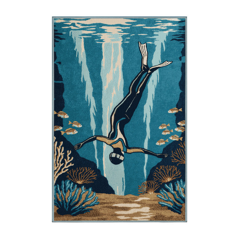  Tapis de sport d'apnée lavable, Rectangle de 5 pi x 8 pi