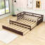Lit de jour extensible en bois avec lit gigogne simple-617453522