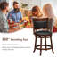 Tabouret de comptoir pivotant 25 po Rinley