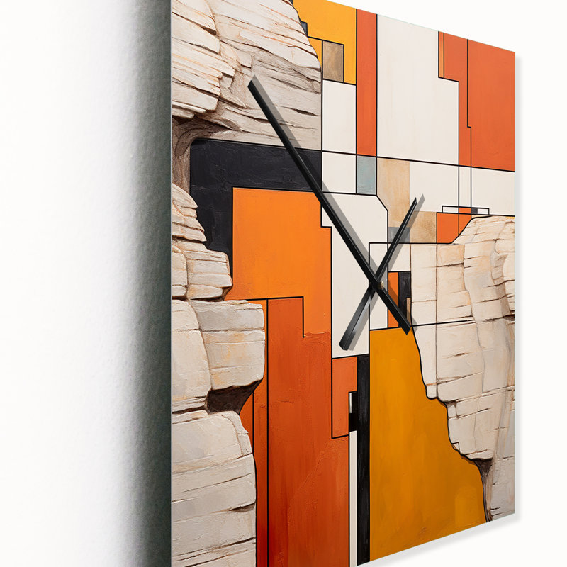 Horloge murale moderne Canyon De Stijl, Médium