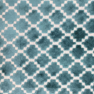 Geometric Velvet Fabric