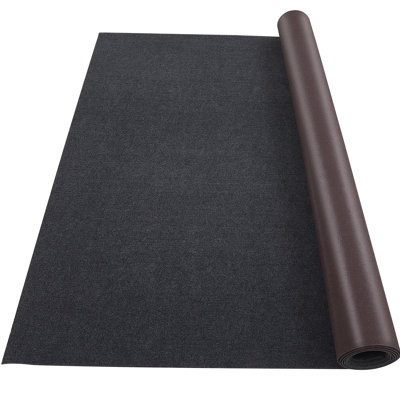 6FT x 23FT Black Marine Grade Waterproof Non-Slip Carpet Indoor Outdoor Rug for Boat Basement Durable Cut Pile Home & Camping Use