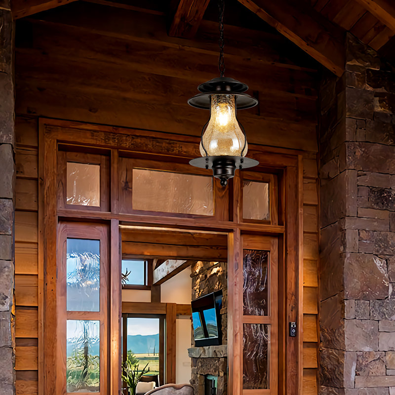 Amberson Aluminum 1 -Bulb 12.2'' H Outdoor Hanging Lantern