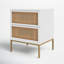 Table de chevet 2 tiroirs Prudhoe-728621388