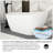 59" White Acrylic Freestanding Bathtub