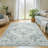 4x6ft Machine-washable Carpet, Cashmere-Look Rug with Non-Slip Backing and Durable Edging, Bohemian Style Rug Suitable for Living Room, Bedroom, Dining Room-782969671-785702117