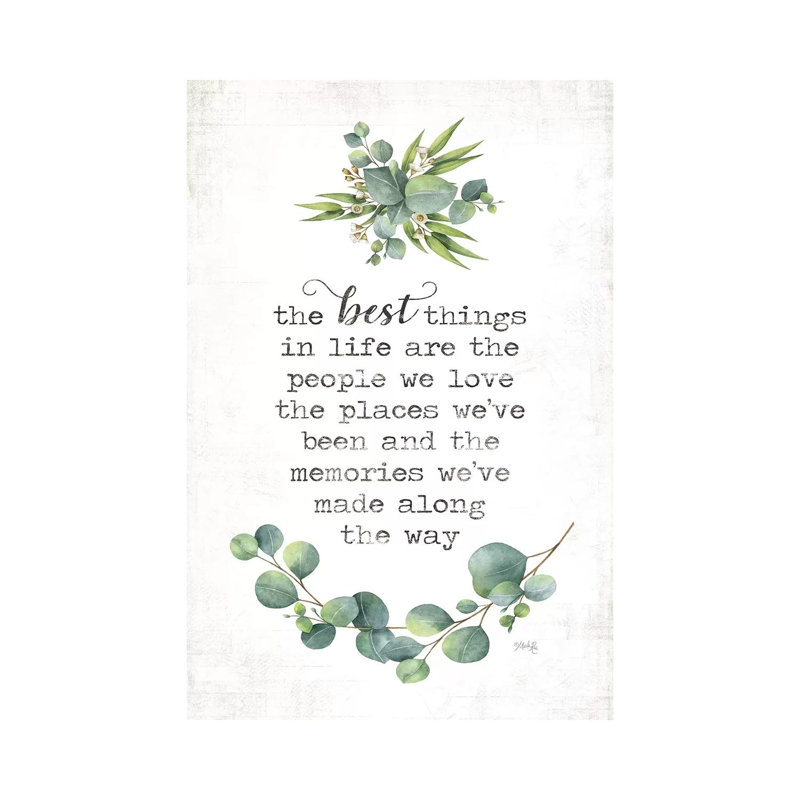 The Best Things by Marla Rae - Wrapped Canvas Print, 30.48 cm H x 45.72 cm W