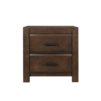 Table de chevet à deux tiroirs 1pc