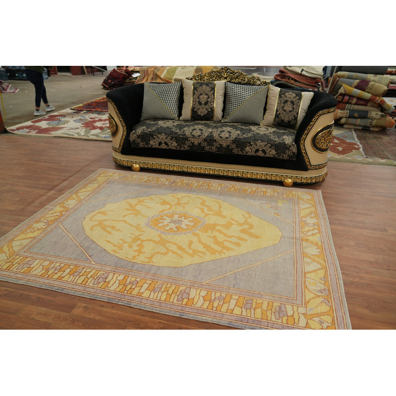 Tapis turc Oushak en laine 6 x 8