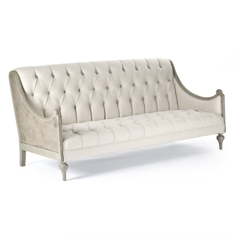 Upholstered Bench, Gray