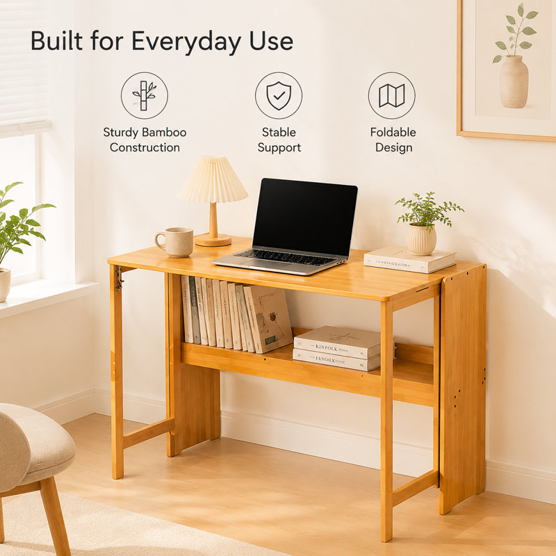 Bamboo Folding Desk