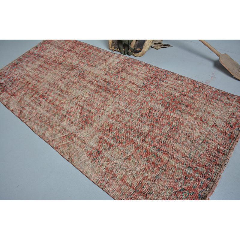 Tapis turcs, tapis orientaux, tapis rétro, tapis verts 4,2 x 8,9 pi