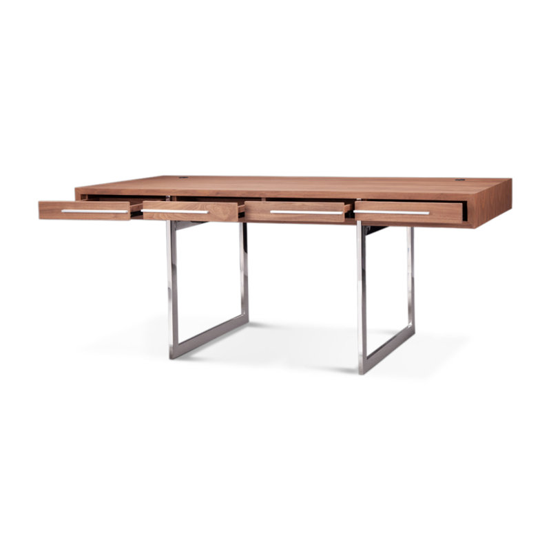 Bureau Naver plaqué noyer