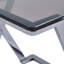 Ayodele 55cm End Table for Living Room Furniture, Modern Sofa Side Table with Glass Top-91854418-91854419