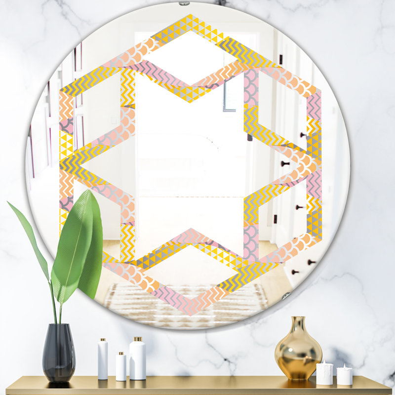 Miroir mural Hexagon Star, H 23,6 po x l 23,6 po