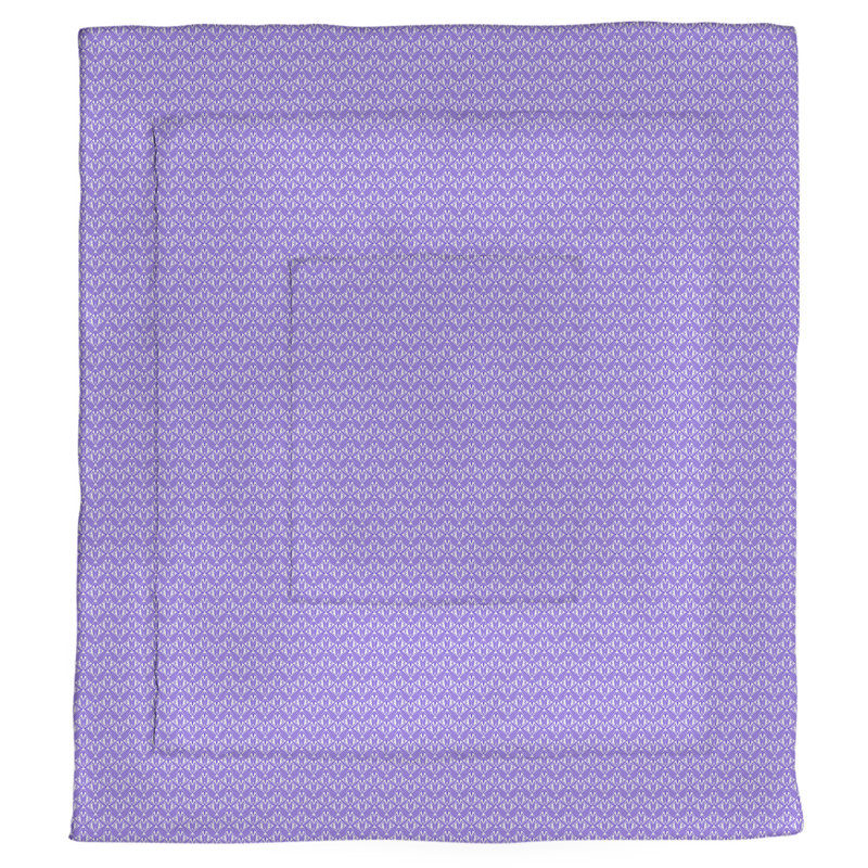Katelyn Elizabeth Polyester Toile Comforter, Twin Comforter, Purple
