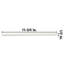 Twist 11.8" x 0.5" Glossy Ceramic Quarter Round Tile Trim in White