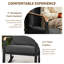 Ensemble de conversation 3 pièces pour l'extérieur avec 2 chaises berçantes en métal-1363071523