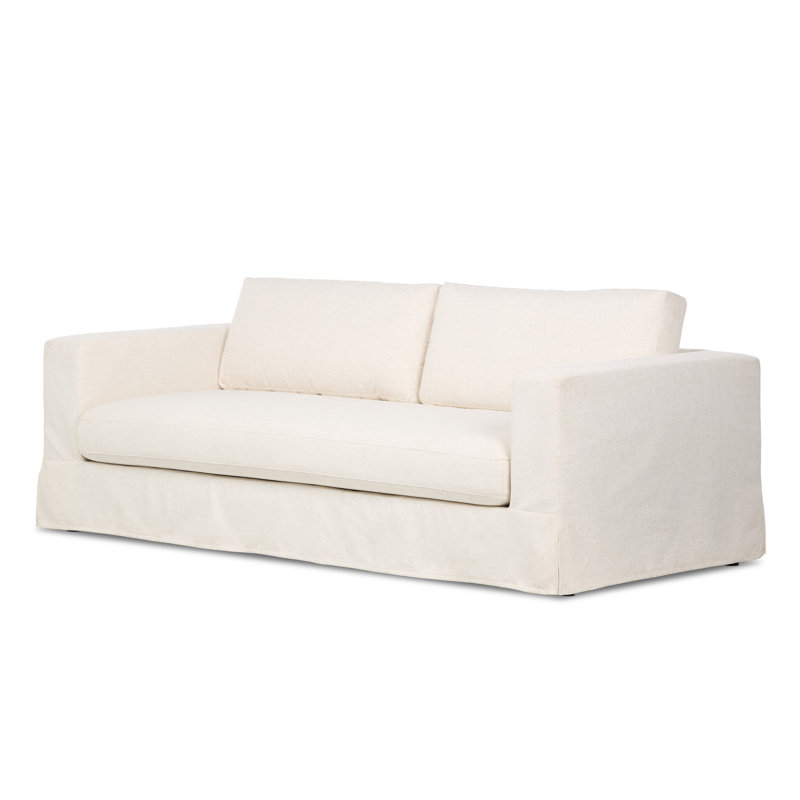 Tovana Sofa- 95"-Crypton Nomad Snow, Crypton Nomad Snow 92% Polyester/8% Flax/Linen