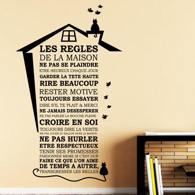 Text & Numbers Non-Wall Damaging Wall Decal