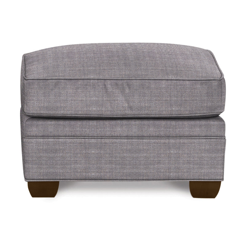 Repose-pieds Hillcrest, Chenille nomade ardoise Crypton®, La Havane