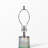 D16x30" Table Lamp with Glass Construction