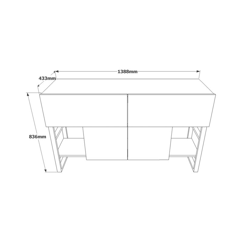 Waldoboro 138.8cm Console Table