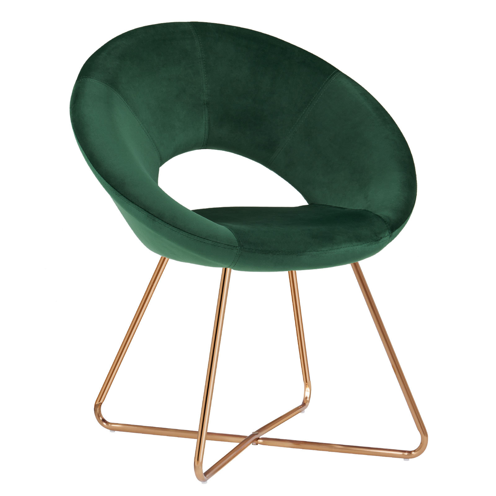 28.35” Wide Velvet Papasan Chair