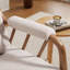 Fauteuil d'appoint moderne rembourré en bois massif Salma de 27,17 po de largeur avec coussin supplémentaire Salma-637253028