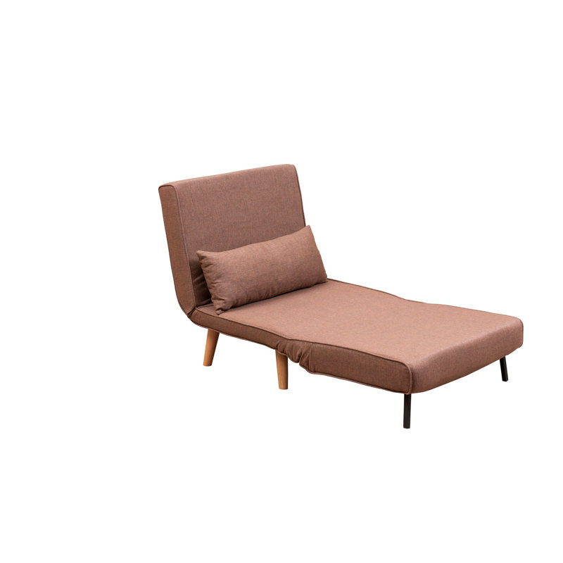 Canapé-lit 1 place, Polyester brun