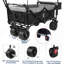 Chariot pliable avec chariot de 140 L pliable avec auvent amovible, chariot pliant avec roues pour tout terrain avec frein, chariot pliable avec sac isotherme, pour le camping-123115786