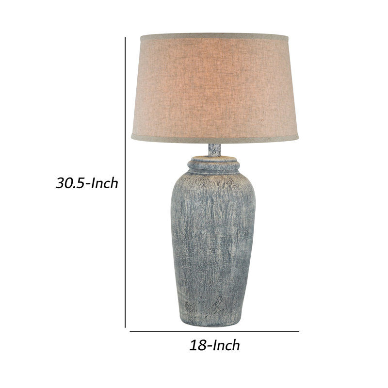Lampe de table 31 "Neith, Bleu / gris