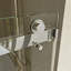 Porte de douche à double coulissement lisse sans cadre avec verre transparent de 3/8 po (10 mm) Opal Mirage MCOCOD l 56-61 "x H 79"-110440164