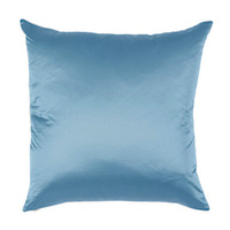 Raja Embroidery Pillow, Blue/Gray/White, 22" x 22"