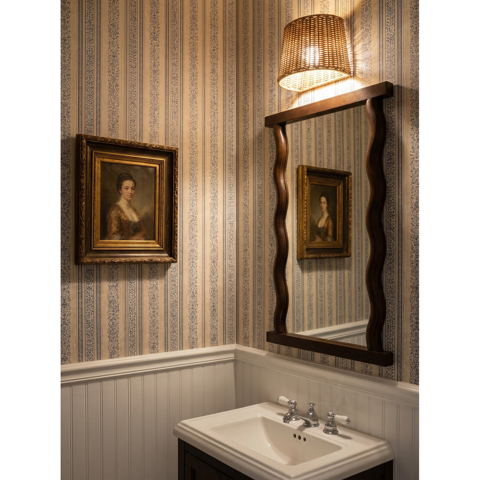 Solid Wood Accent Mirror, 35.5" x 23.5"