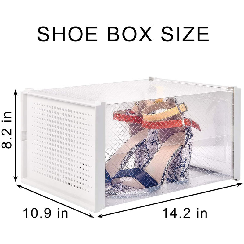 6 Pair Stackable Shoe Storage Box