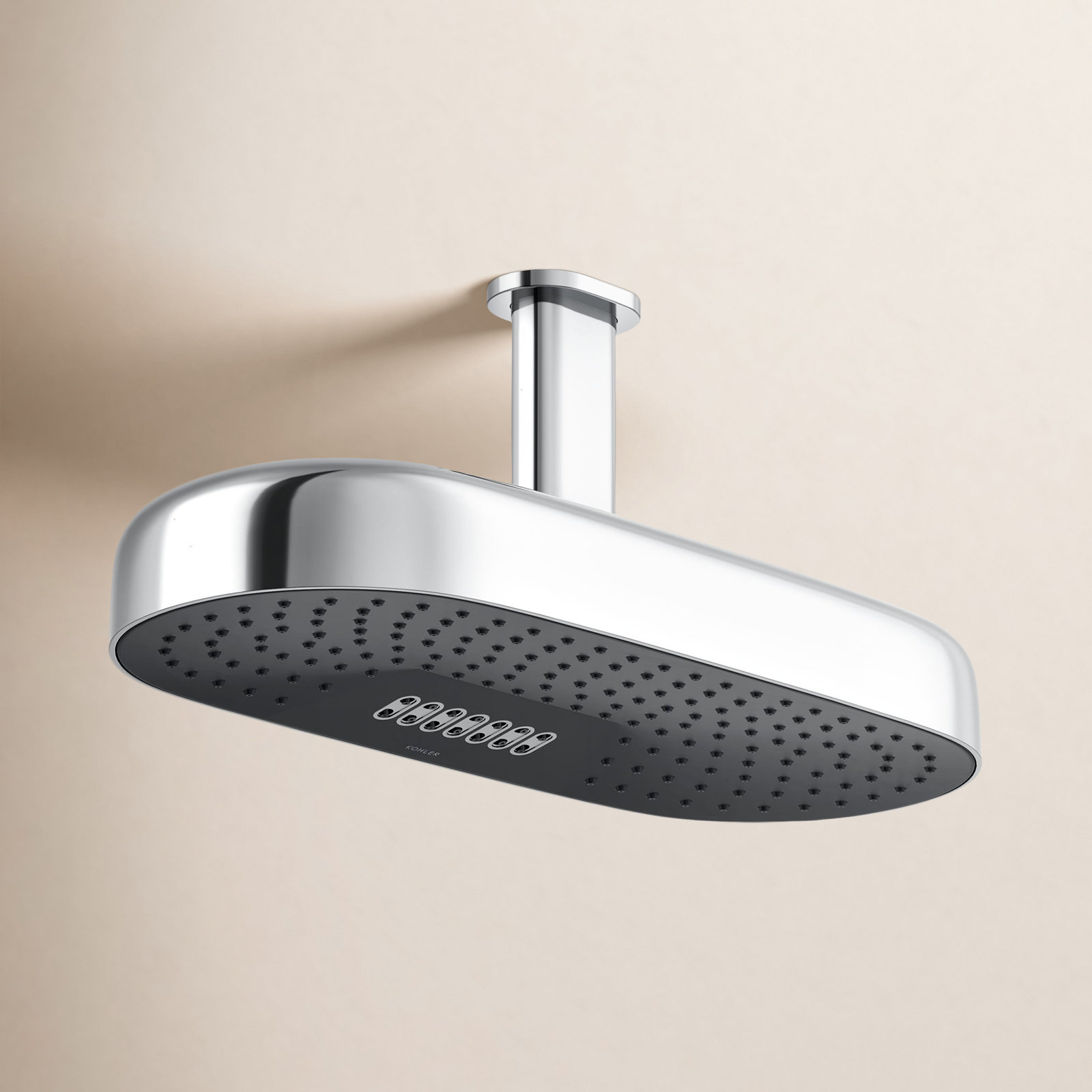 Statement 18" 2.5 GPM Oblong Rainhead, Polished Chrome