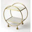 Orian Marble & Metal Bar Cart-1457168650