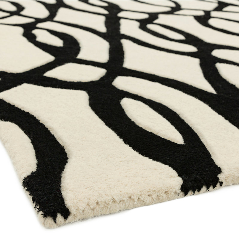 Louise Geometric Wool Hand Woven Area Rug, Rectangle 200 x 300cm