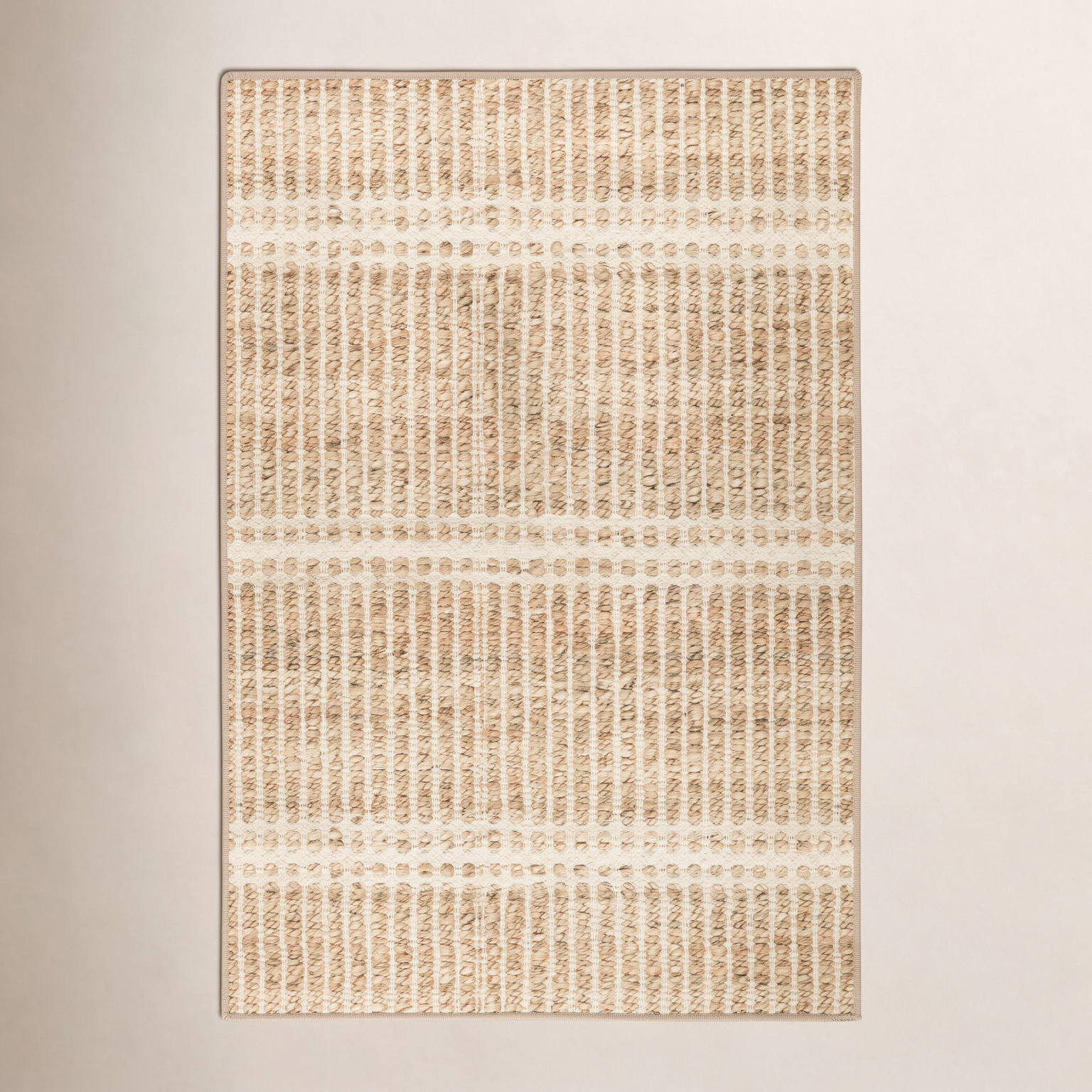 Arbor Natural Machine Washable Rug, Rectangle 6' x 9'