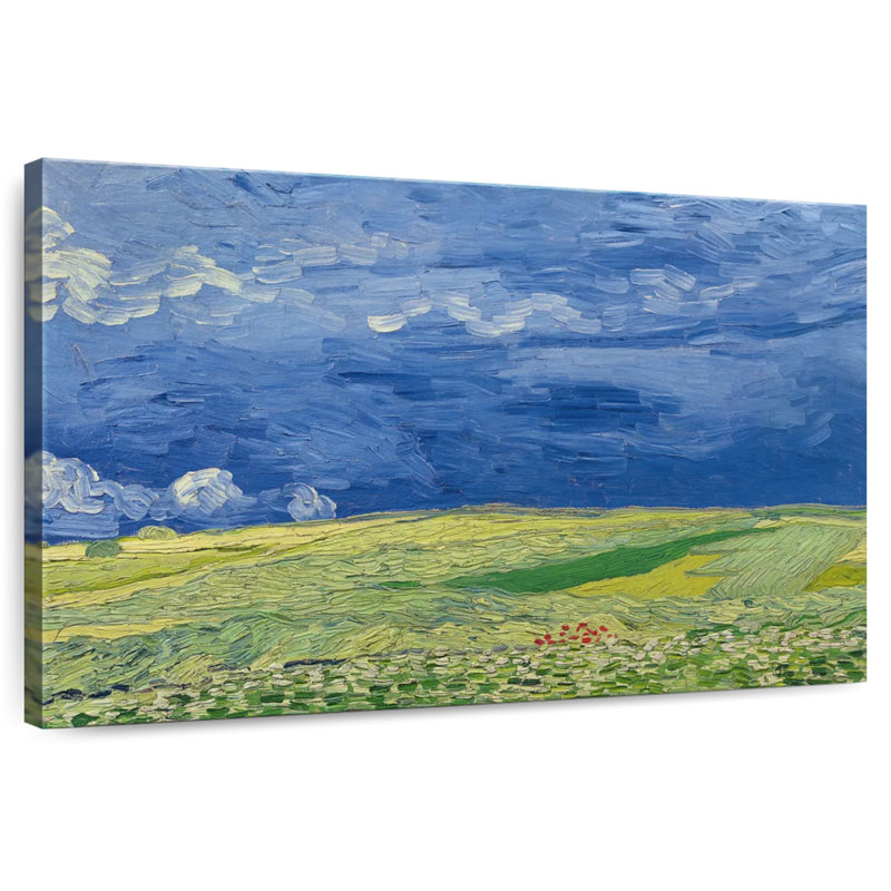 Wheatfields Under Thunderclouds, H 26 po x l 39 po