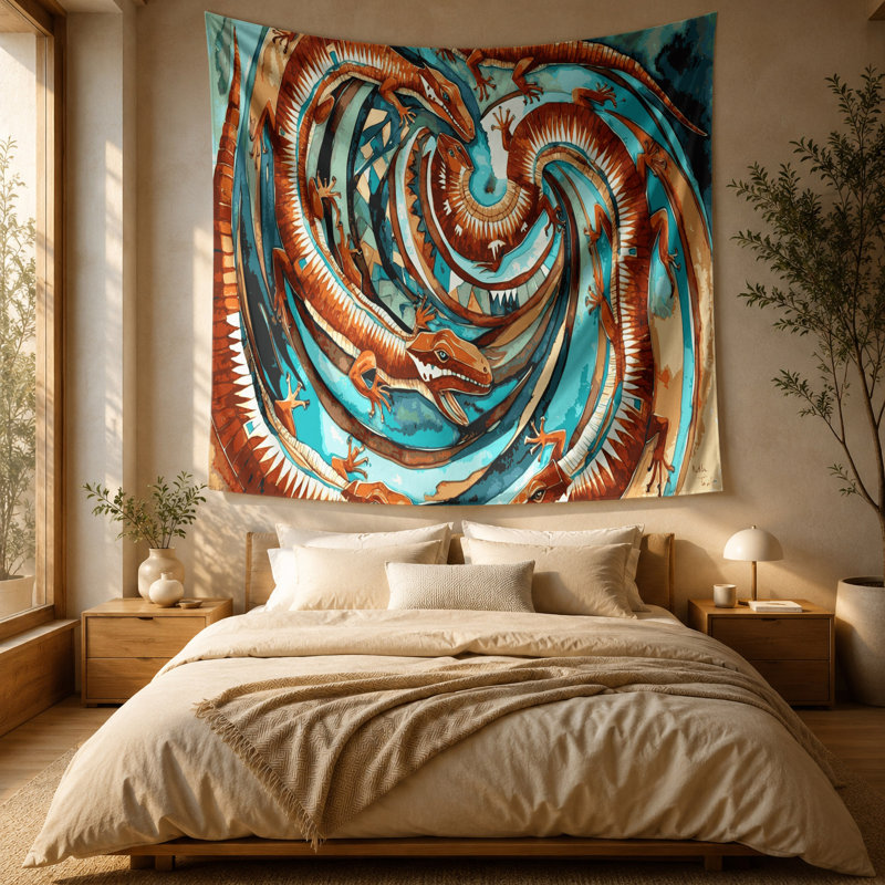 Tapisserie murale Southwestern Animals, 88 po x 104 po