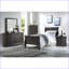 Table de chevet 2 tiroirs gris foncé