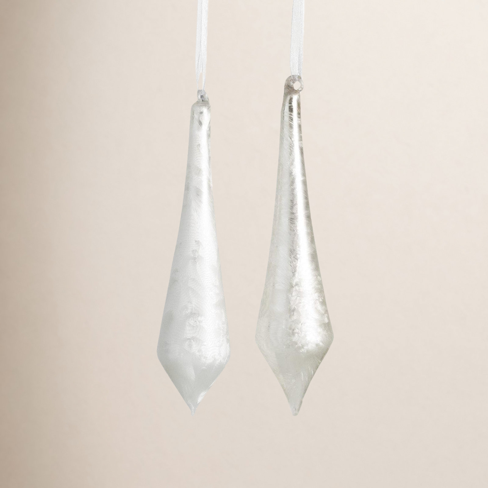 Frosted Reflections Finial Ornament