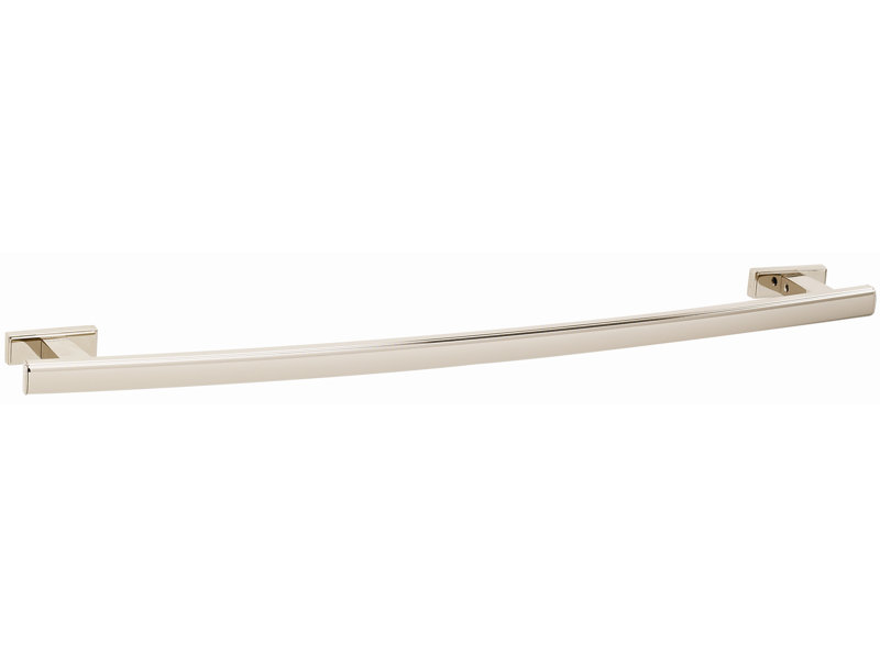Barre à serviettes murale Stimson, Nickel satiné,  H 0,69 po x L 18 po x P 3,13 po